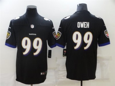 Baltimore Ravens #99 Odafe Oweh Black Vapor Limited Jersey
