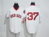Boston Red Sox #37 Bill Lee 1975 Throwback White Jersey