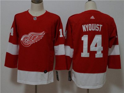 Women's Youth Detroit Red Wings #14 Gustav Nyquist Red Jersey