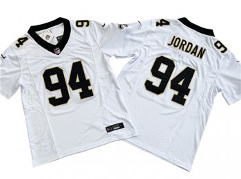 New Orleans Saints #94 Cameron Jordan White Vapor F.U.S.E. Limited Jersey