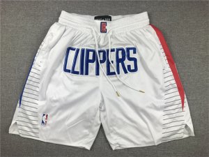 Los Angeles Clippers Clippers White Basketball Shorts