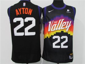 Phoenix Suns #22 Deandre Ayton 2020-21 Black City Edition Swingman Jersey