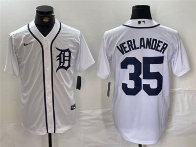 Detroit Tigers #35 Justin Verlander White Limited Jersey