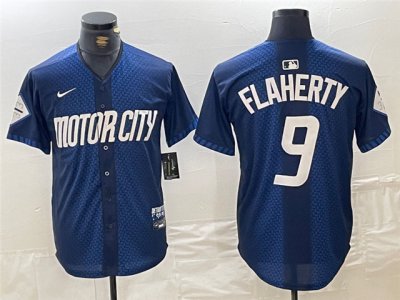 Detroit Tigers #9 Jack Flaherty Navy 2024 City Connect Limited Jersey