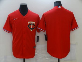 Minnesota Twins Blank Red Cool Base Jersey