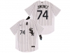 Chicago White Sox #74 Eloy Jimenez White Flex Base Jersey