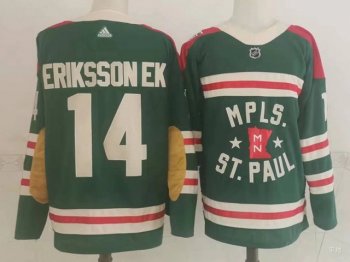 Minnesota Wild #14 Joel Eriksson Green 2022 Winter Classic Jersey