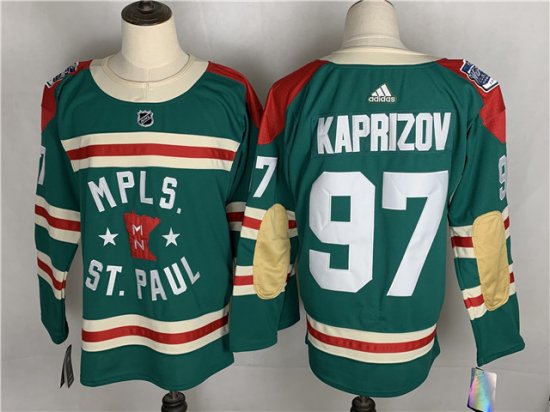Minnesota Wild #97 Kirill Kaprizov Green 2022 Winter Classic Jersey