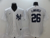 New York Yankees #26 DJ LeMahieu White Cool Base Jersey