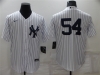 New York Yankees #54 Aroldis Chapman White Without Name Cool Base Jersey