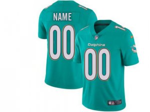 Miami Dolphins Custom #00 Aqua Vapor Limited Jersey