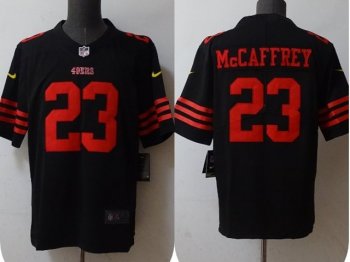 San Francisco 49ers #23 Christian McCaffrey Black Vapor Limited Jersey