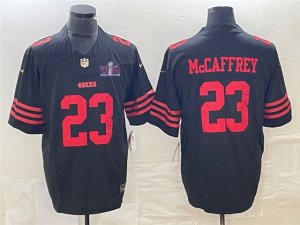 San Francisco 49ers #23 Christian McCaffrey Black Super Bowl LVIII F.U.S.E. Limited Jersey