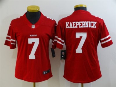 Women's San Francisco 49ers #7 Colin Kaepernick Red Vapor Limited Jersey