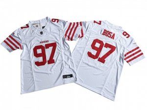 San Francisco 49ers #97 Nick Bosa White Vapor F.U.S.E. Limited Jersey