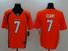 Denver Broncos #7 John Elway Orange Vapor Limited Jersey