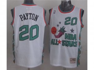 1996 NBA All-Star Game Western Conference #20 Gary Payton White Hardwood Classic Jersey