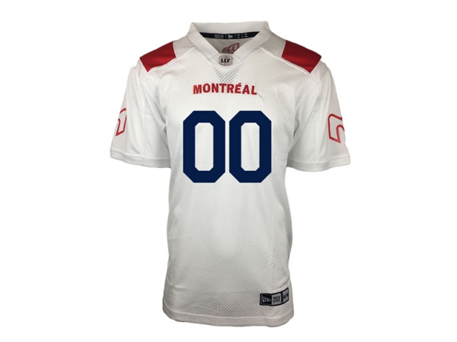 CFL Montreal Alouettes #00 Away White Custom Football Jersey - Click Image to Close