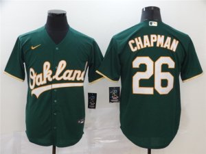 Oakland Athletics #26 Matt Chapman Green 2020 Cool Base Jersey