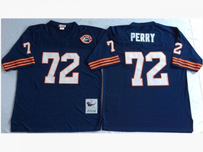 Chicago Bears #72 William Perry Throwback Blue Jersey