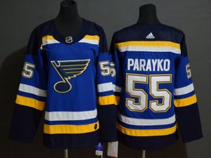 St. Louis Blues #55 Colton Parayko Home Blue Jersey