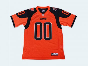 CFL BC Lions #00 Red Custom Football Jersey