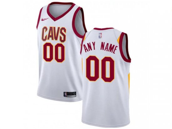 Cleveland Cavaliers Custom #00 White Association Edition Jersey
