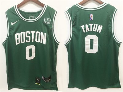Boston Celtics #0 Jayson Tatum Green Swingman Jersey