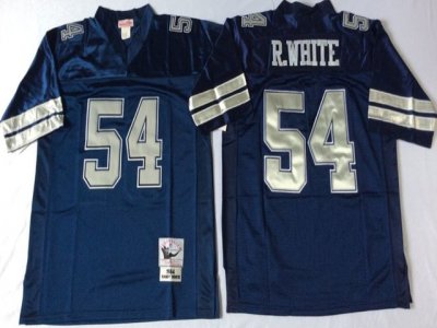 Dallas Cowboys #54 Randy White 1984 Throwback Navy Blue Jersey