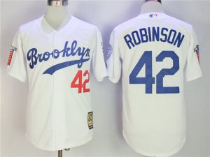 Los Angeles Dodgers #42 Jackie Robinson White Cooperstown Collection Cool Base Jersey