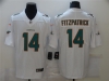 Miami Dolphins #14 Ryan Fitzpatrick White Vapor Limited Jersey