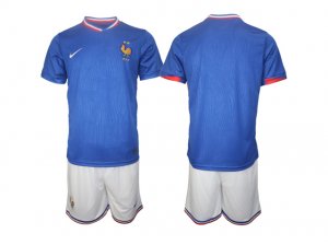 National France #00 Home Blue 2024/25 Soccer Custom Jersey