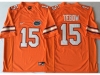 NCAA Florida Gators #15 Tim Tebow Orange College Football Jersey