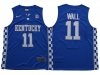 Kentucky Wildcats #11 John Wall Blue College Basketball Jersey