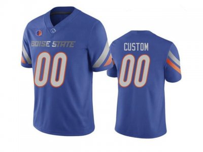 NCAA Boise State Broncos Custom #00 Blue College Football Jersey