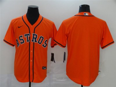 Houston Astros Blank Orange 2020 Cool Base Team Jersey