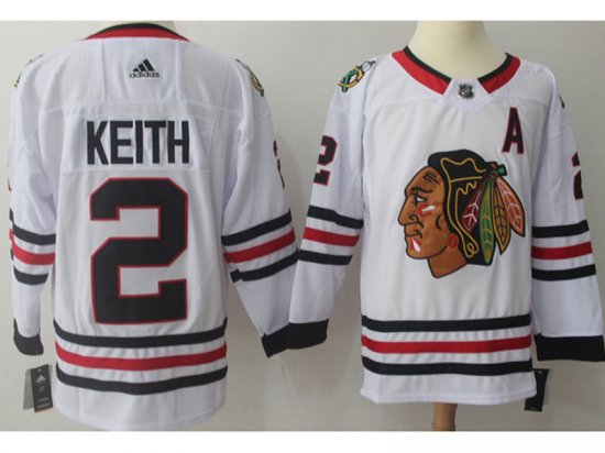 Chicago Blackhawks #2 Duncan Keith White Jersey