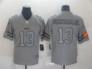 Cleveland Browns #13 Odell Beckham Jr. 2019 Gray Gridiron Gray Limited Jersey