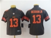 Women's Cleveland Browns #13 Odell Beckham Jr. Brown Color Rush Limited Jersey