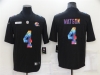 Cleveland Browns #4 Deshaun Watson Black Rainbow Vapor Limited Jersey