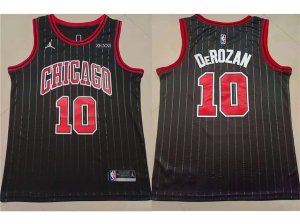 Chicago Bulls #10 DeMar DeRozan 2020-21 Black Statement Edition Swingman Jersey