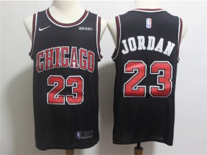 Chicago Bulls #23 Michael Jordan Black Swingman Jersey