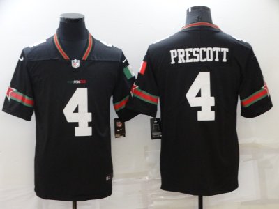 Dallas Cowboys #4 Dak Prescott Mexico Black Vapor Limited Jersey