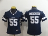 Women's Dallas Cowboys #55 Leighton Vander Esch Blue Vapor Limited Jersey