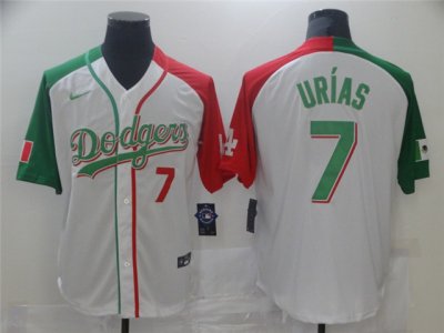 Los Angeles Dodgers #7 Julio Urias White Mexican Heritage Culture Night Jersey