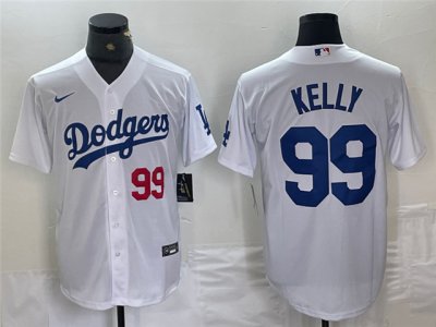 Los Angeles Dodgers #99 Joe Kelly White Alternate Limited Jersey