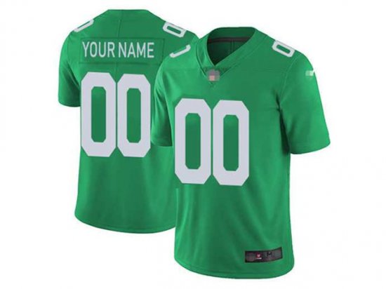 Philadelphia Eagles #00 Throwback Green Vapor Limited Custom Jersey