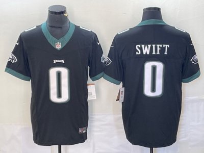 Philadelphia Eagles #0 D'Andre Swift Black Vapor F.U.S.E. Limited Jersey