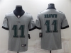 Philadelphia Eagles #11 A.J. Brown Gray Inverted Limited Jersey