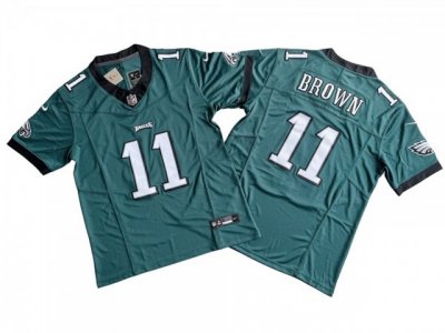 Philadelphia Eagles #11 A.J. Brown Green Vapor F.U.S.E. Limited Jersey